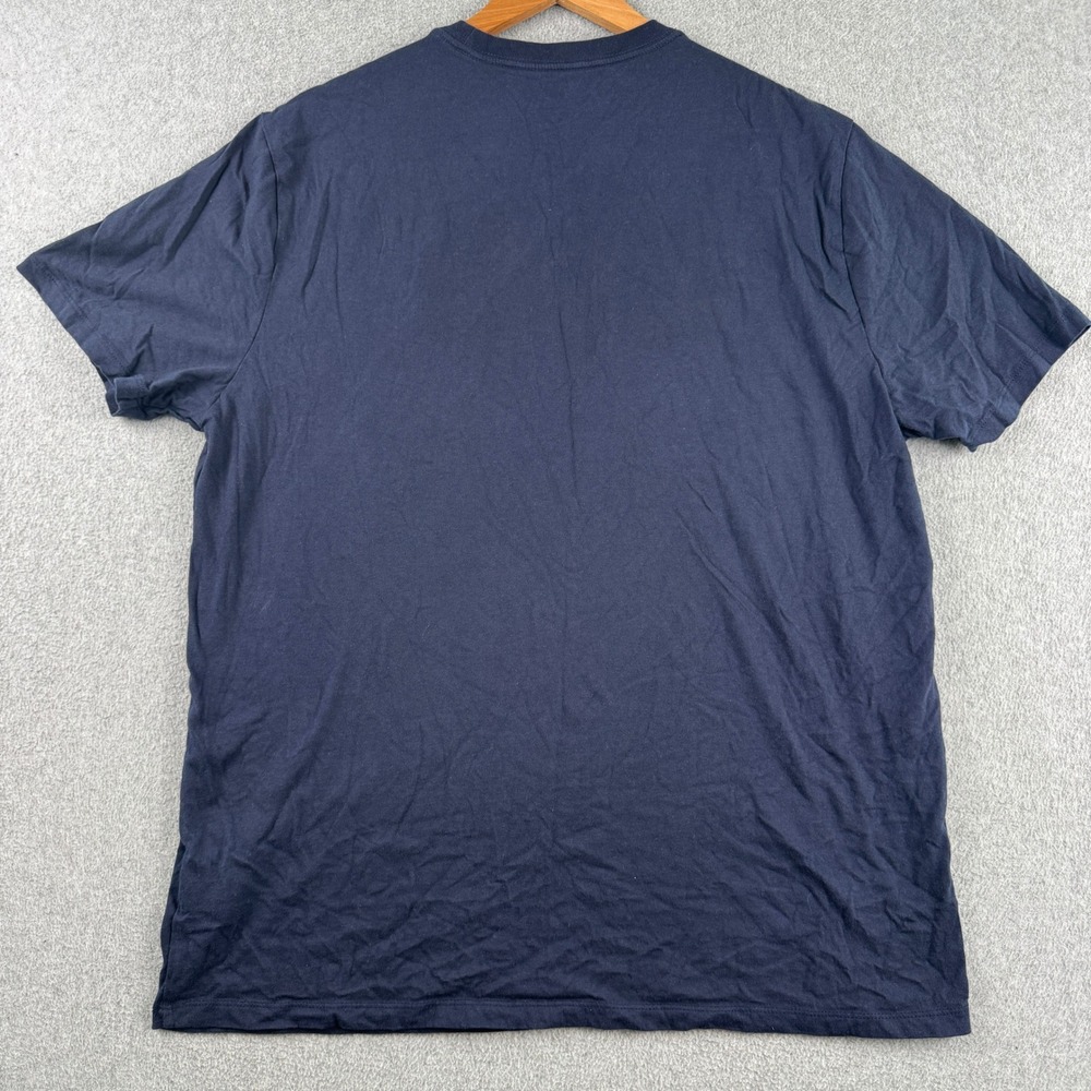 Gap T-Shirt Mens XL Blue Logo Everyday Soft Crew Neck Short Sleeve Cotton - Picture 2 of 9